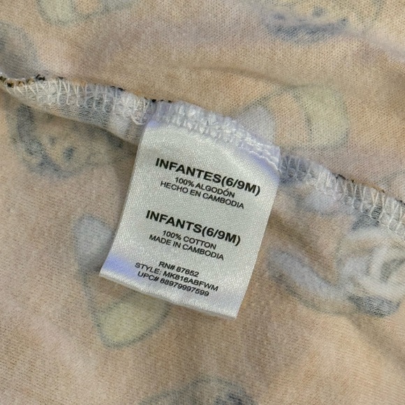 Disney Halloween Mickey Footed PJ’s- size 6-9 months - Picture 5 of 5